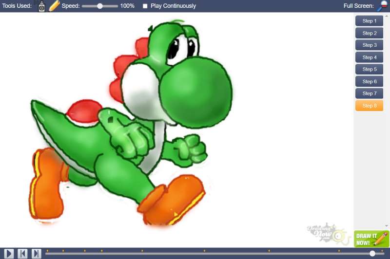 How-To-Draw-Yoshi-Step-By-Step-1 How To Draw Yoshi: 24 Easy To Follow Tutorials