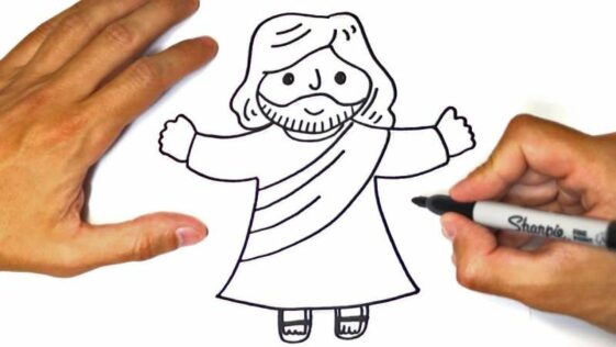 How To Draw Jesus Quickly And Easily