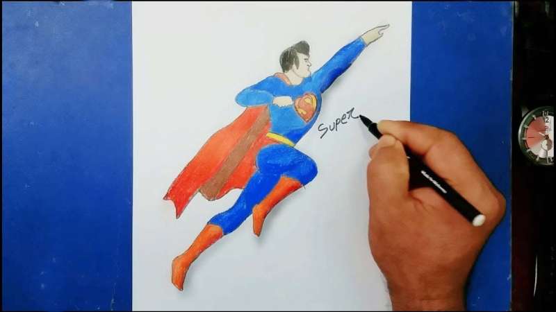 how to draw superman