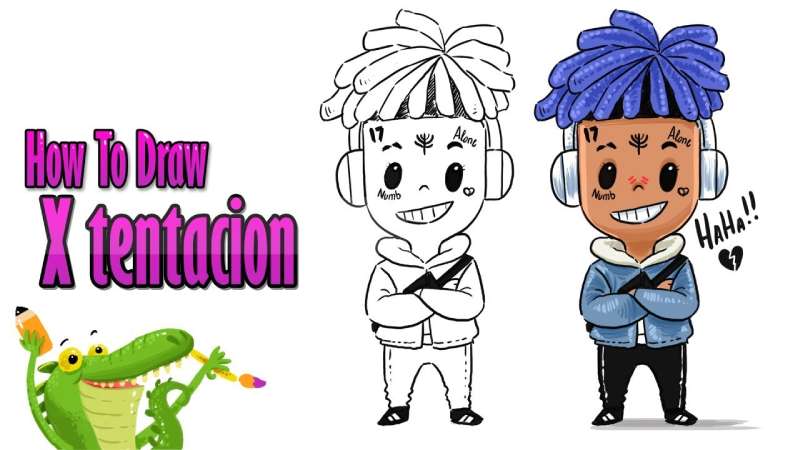 how to draw XXXtentacion