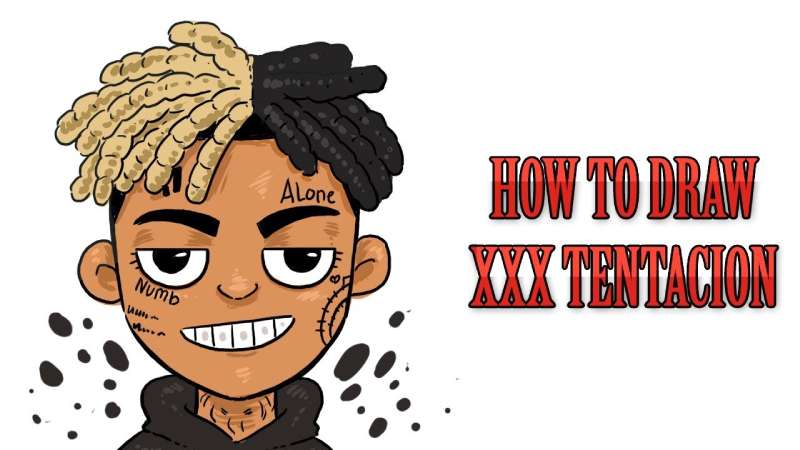 how to draw XXXtentacion
