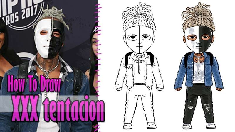 how to draw XXXtentacion