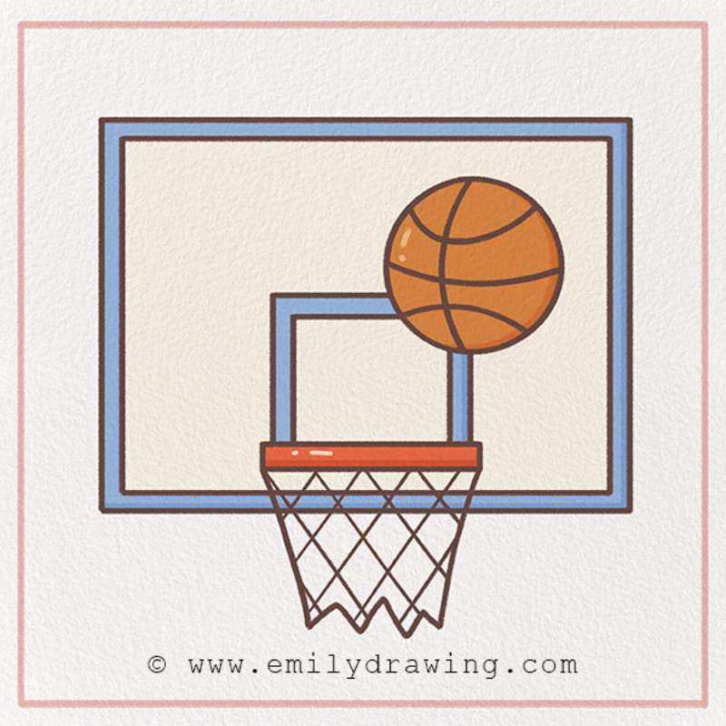 The-Ball-and-The-Court How To Draw A Basketball: Tutorials To Learn From