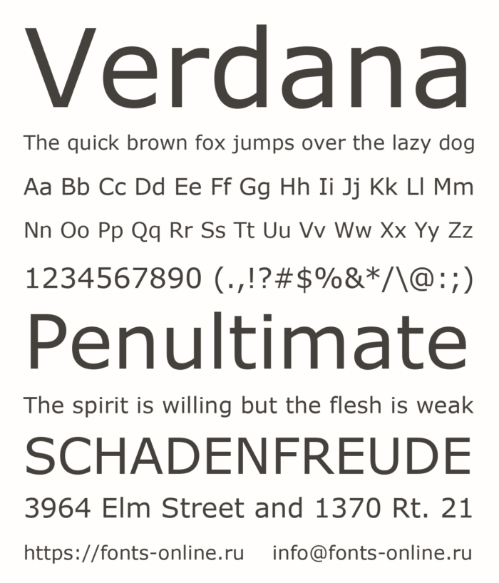 Verdana