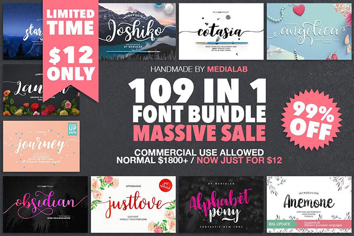 109fonts 100 Cool Fonts to Make Your Designs Stand Out