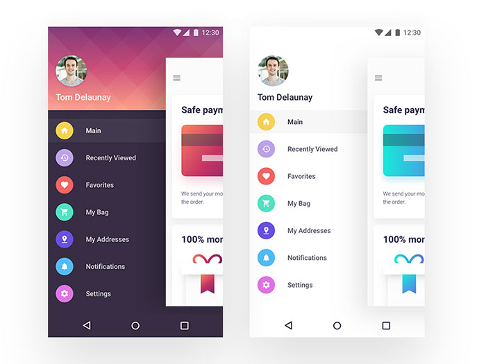 dribbble-1-1 37 Mobile App Navigation Examples