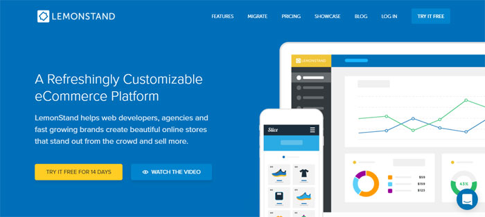 LemonStand Best ecommerce software to build an online shop