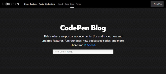 The-CodePen-Blog 22 Web Development Blogs You Should Be Reading