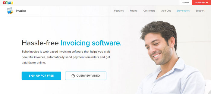 Zoho-Invoice Top Project Management And Invoicing Tools For Designers
