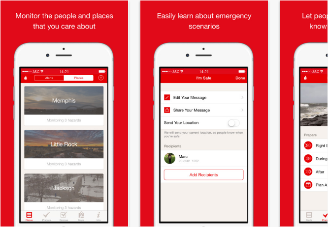 Hurricane-by-American-Red-Cross-on-the Best iPhone Weather Apps With Accurate Forecast