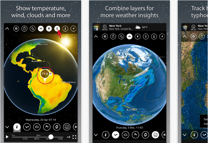 MeteoEarth-on-the-Ap Best iPhone Weather Apps With Accurate Forecast
