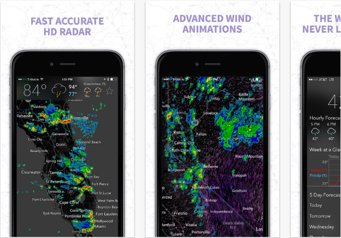 MyRadar-NOAA-Weather-Radar-Forecast-on Best iPhone Weather Apps With Accurate Forecast