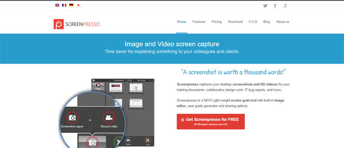 Screenpresso 17 of The Best Free Screen Recorder Software