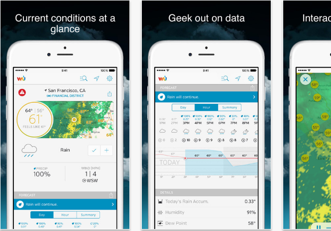 Weather-Underground Best iPhone Weather Apps With Accurate Forecast