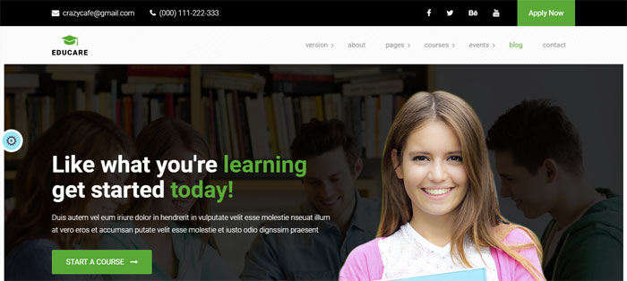 Educare WordPress Themes for Schools, Colleges, Kindergartens and more