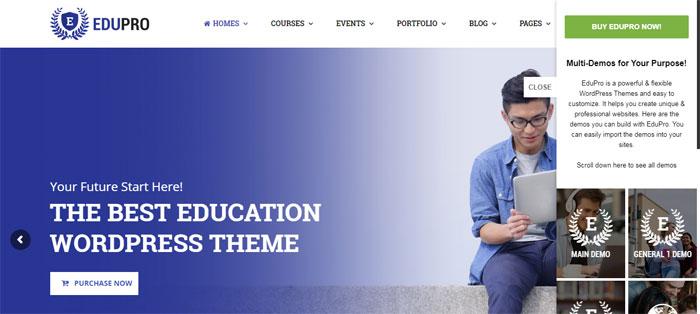 Edupro WordPress Themes for Schools, Colleges, Kindergartens and more