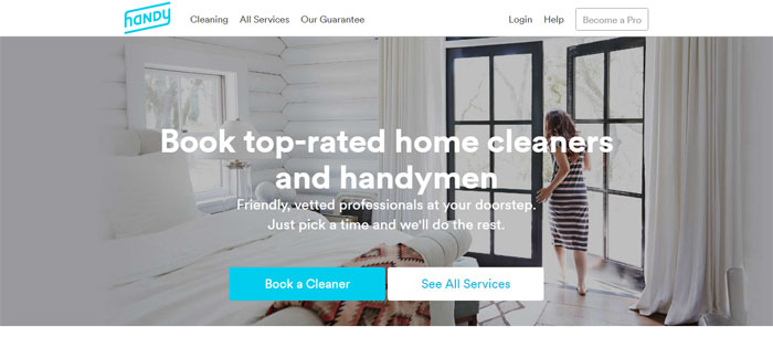 Home-Cleaning How to make a startup website
