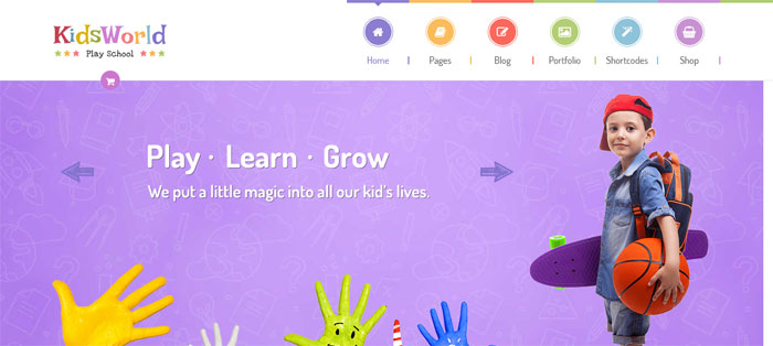 KidsWorld WordPress Themes for Schools, Colleges, Kindergartens and more