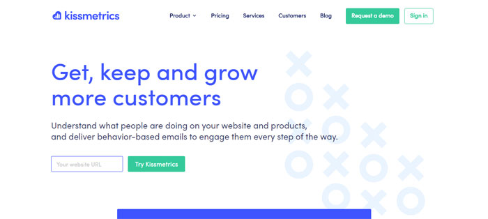 Kissmetrics-1 How to make a startup website