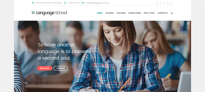 Language-School WordPress Themes for Schools, Colleges, Kindergartens and more