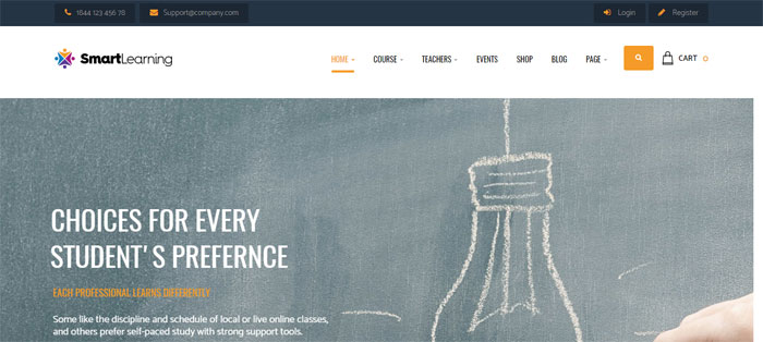 Smart-Learning WordPress Themes for Schools, Colleges, Kindergartens and more
