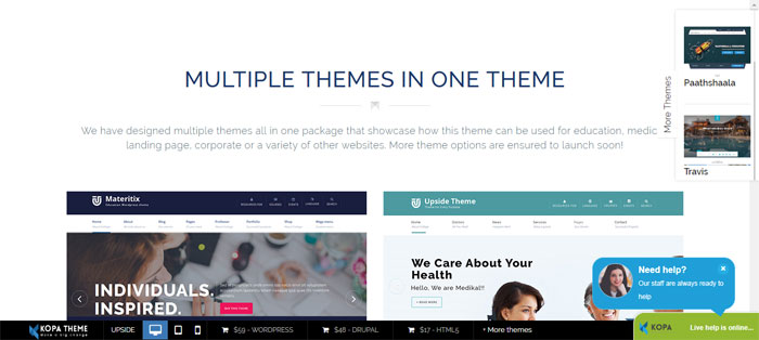 Upside WordPress Themes for Schools, Colleges, Kindergartens and more