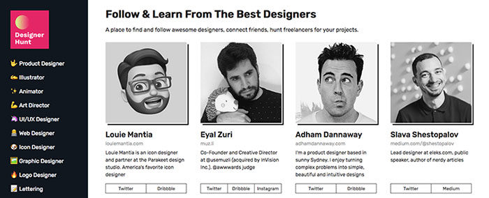 designerhunt-700x284 Awesome Websites Designs To Check Out Today