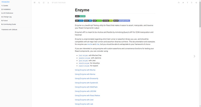 airbnb.io_enzyme_ JavaScript Testing Frameworks: The Best to Test JS Code
