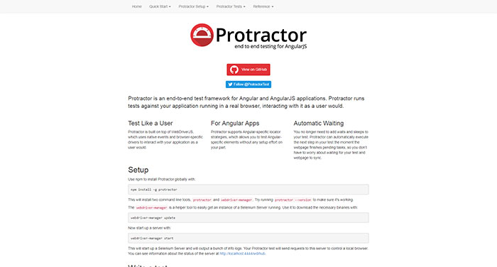 protractortest.org_ JavaScript Testing Frameworks: The Best to Test JS Code