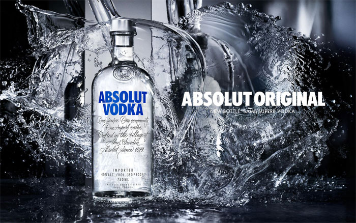 absolut vodka ads with slogan absolut original