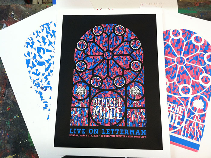 Depeche-Mode-Screen-Print Concert Posters Design, Ideas, and Inspiration