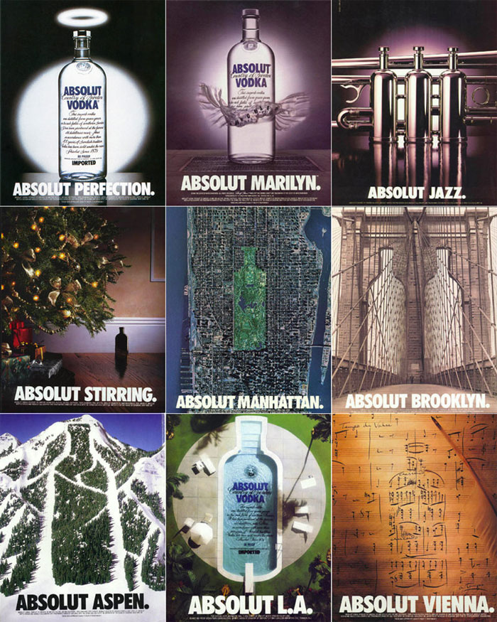 absolute-collage Absolut Vodka Ads to Check Out