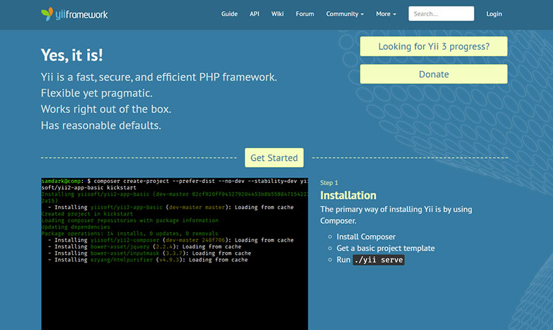 yii The Best PHP Boilerplates That Pro Web Developers Use
