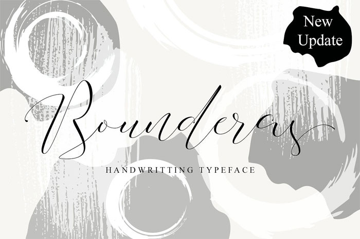 Bounderas-Script Cool Signature Font Examples (Pick The Best Autograph Font)