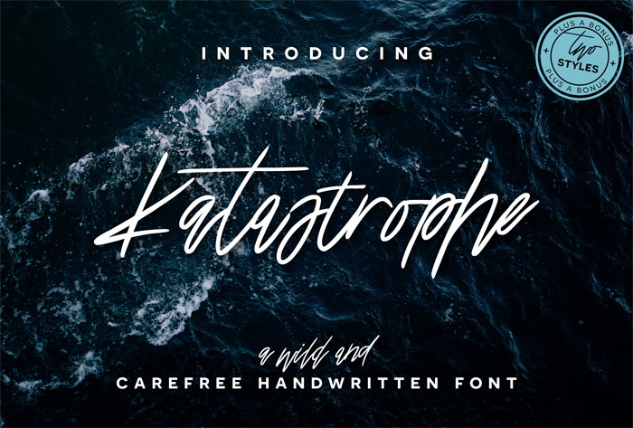 Katastrope-Font Cool Signature Font Examples (Pick The Best Autograph Font)