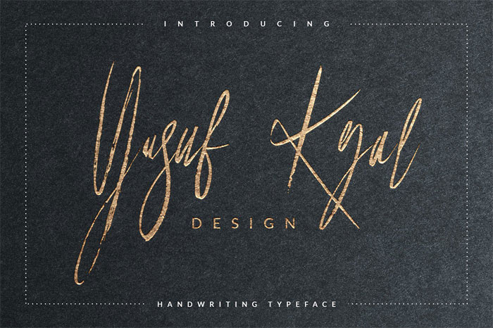 Yusuf-Kral-Artistica-Font Cool Signature Font Examples (Pick The Best Autograph Font)