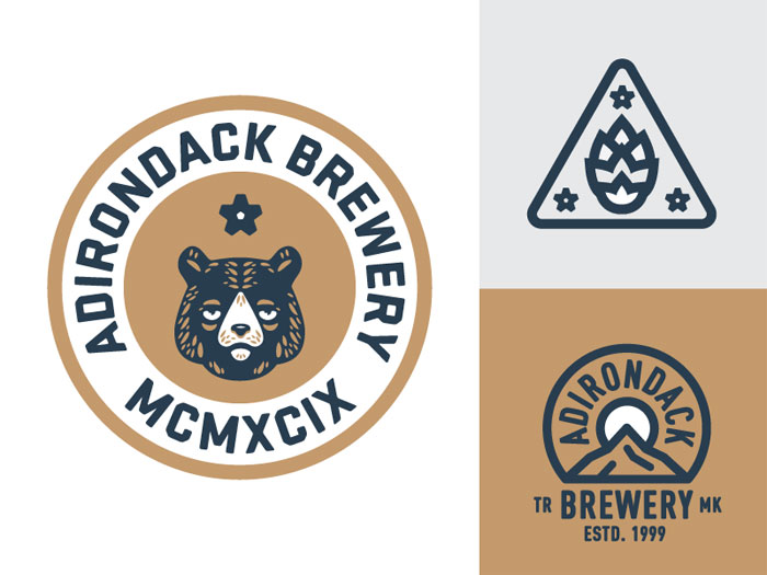 drunk-bear Badge Logo Design Ideas To Use As Inspiration