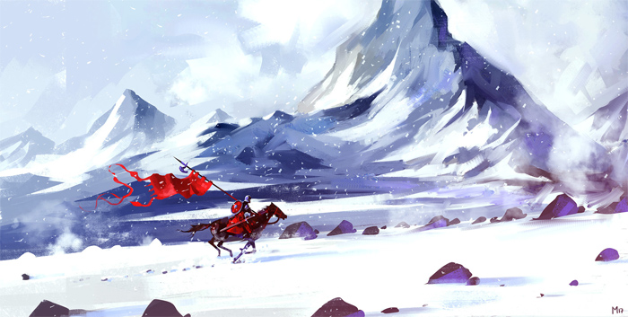 dominik-mayer-snow-storm Speed painting: How to speed paint and create beautiful artwork