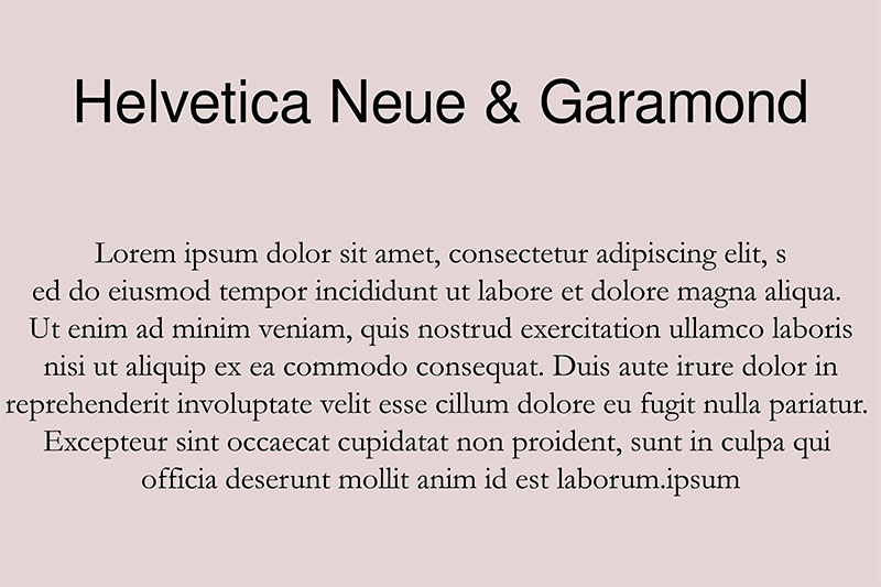 helvetica-neue-garamond Mastering the Art of Typography Design: A Comprehensive Guide