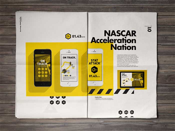 nascarspread Layout Design for A Magazine Page and Printing Tips