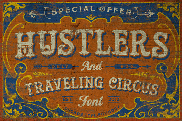 Hustler’s-Roug 90 FREE Retro and Vintage Fonts To Download