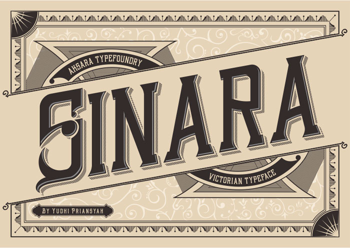 Sinara-Font 90 FREE Retro and Vintage Fonts To Download