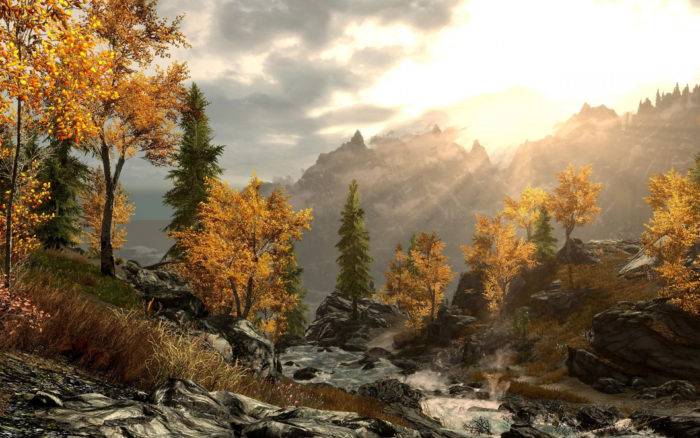 skyrim_twilight_river_flow_81160_3840x2400-700x438 101 Awesome Wallpapers To Download For Your Desktop