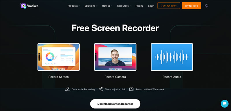 vmaker 17 of The Best Free Screen Recorder Software