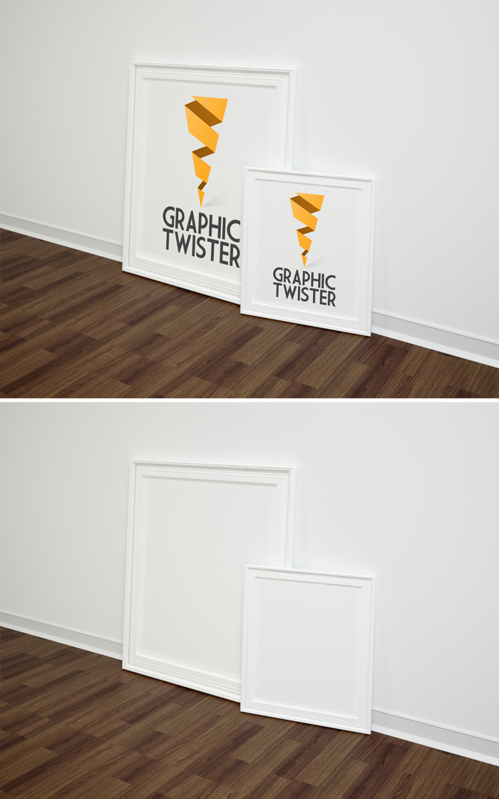 DOUBLE-RIGHT-POSTER-FRAME-MOCKUP-FINALL 39 Free poster mockup examples to download in PSD format