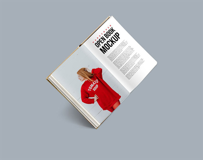 Hardcover-Open-Book-Mockup Great Book Mockups to Download for Free Right Now