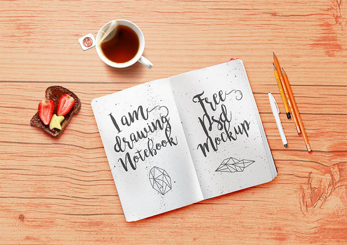 drawing-notebook-mockkup Great Book Mockups to Download for Free Right Now