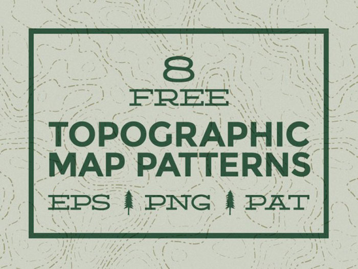 8-Topographic-Map-Patterns- Background pattern examples that you should check out