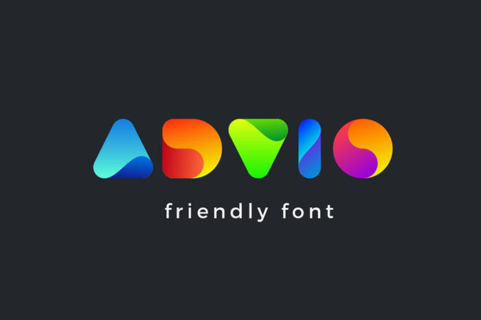 Advio-Logo-Font-700x466 The best 72 free fonts for logos to create modern and creative designs