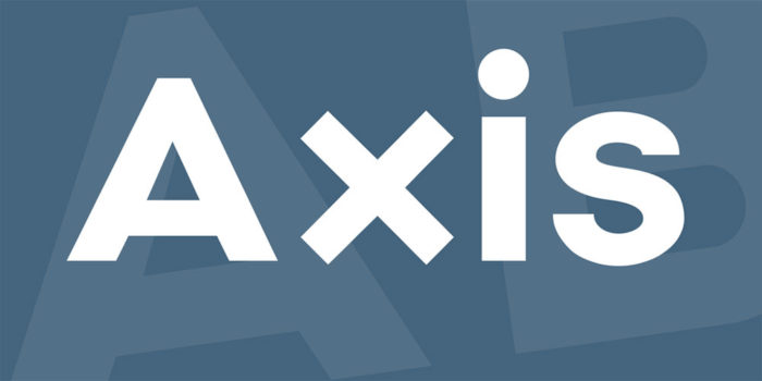 Axis-700x350 The best 72 free fonts for logos to create modern and creative designs